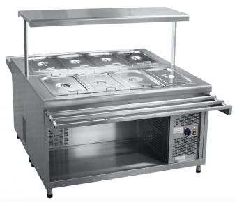 Салат-бар холодильный Abat ПВВ(Н)-140СМ-01 (210000801000) в ШефСтор (chefstore.ru)